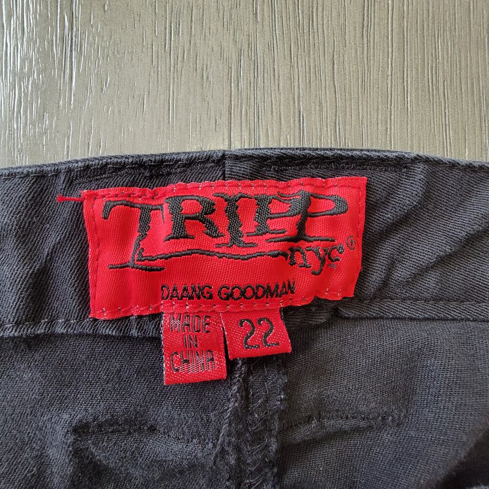 Y2K Tripp NYC Black Distressed Skinny Jeans - Picture 3 of 9